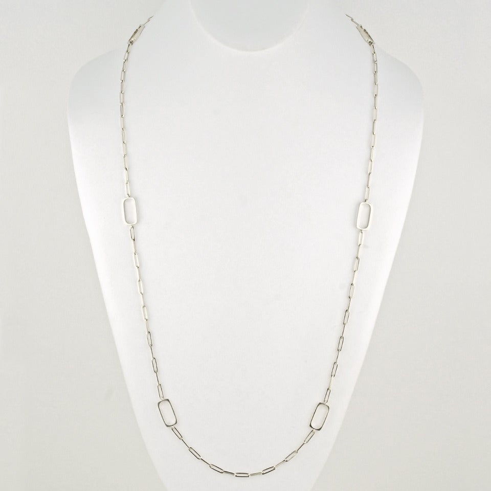 Modernist Jean Dinh Van Gold Mod Chic Seventies Necklace