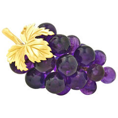 Vintage Vacheron Amethyst Grape Ornament
