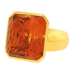 Vintage Majo Fruithof Modernist Gold Ring