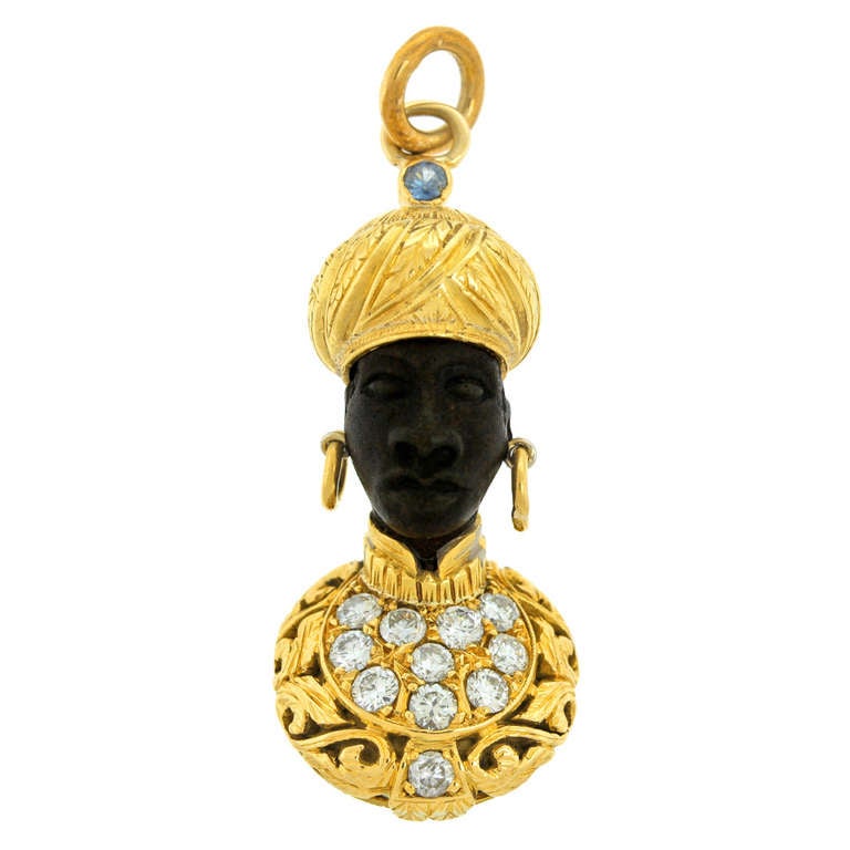 Nardi Blackamoor Pendant at 1stdibs