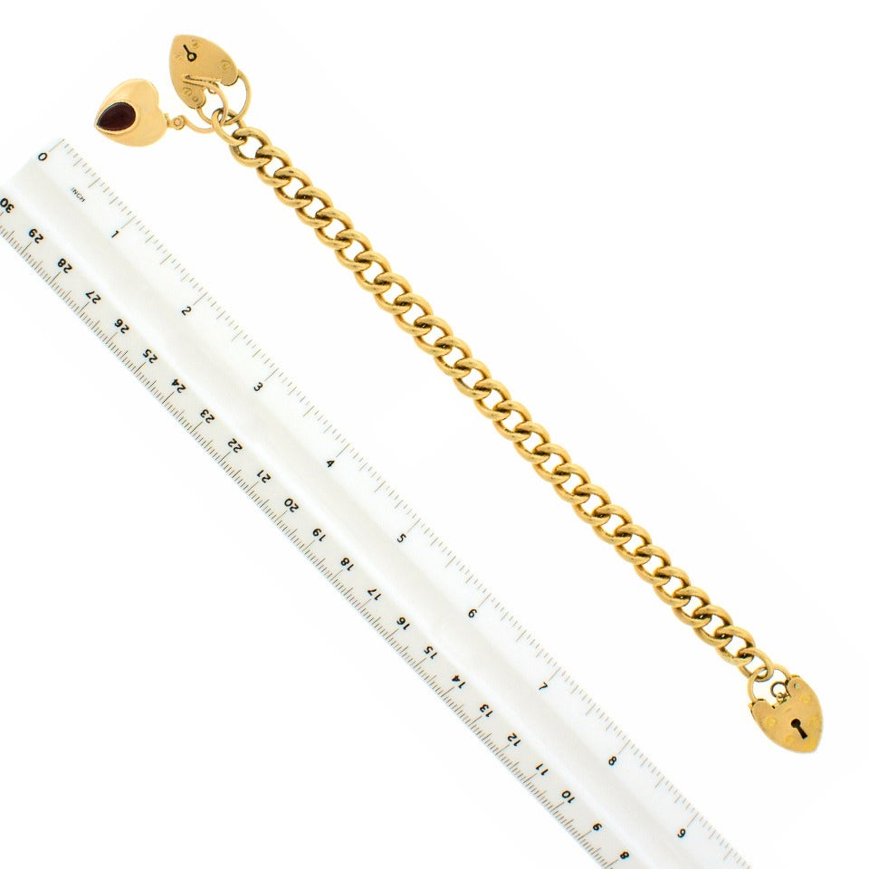 English Gold Lock Bracelet 2
