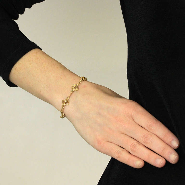 Gilbert Albert Abstract Gold Bracelet