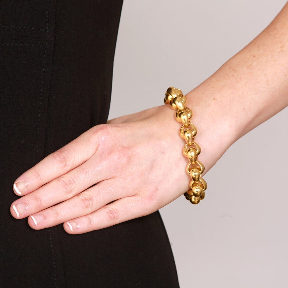 Pomellato Chunky Gold Bracelet In Excellent Condition In Litchfield, CT