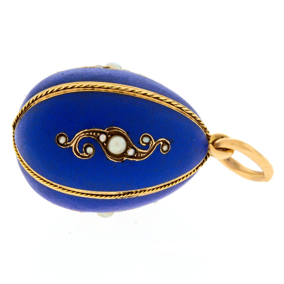 antique enamel locket