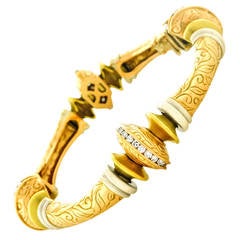 Vintage SeidenGang Gold Laurel Collection Bracelet