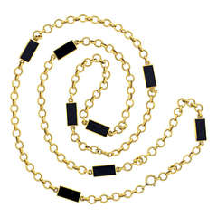 Van Cleef & Arpels Onyx Necklace