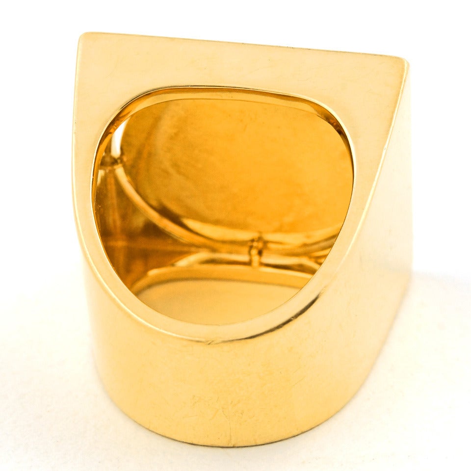 Swiss Modern Gold Ring by Kurt Aepli for Burch 1