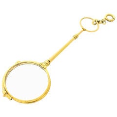 Antique French Gold Lorgnette as Pendant