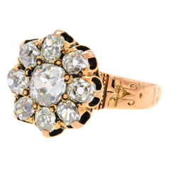 Antique Diamond Fleurette Ring