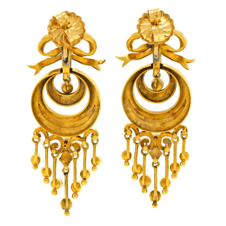 Victorian Dangle Pearl & Diamond Earrings 3