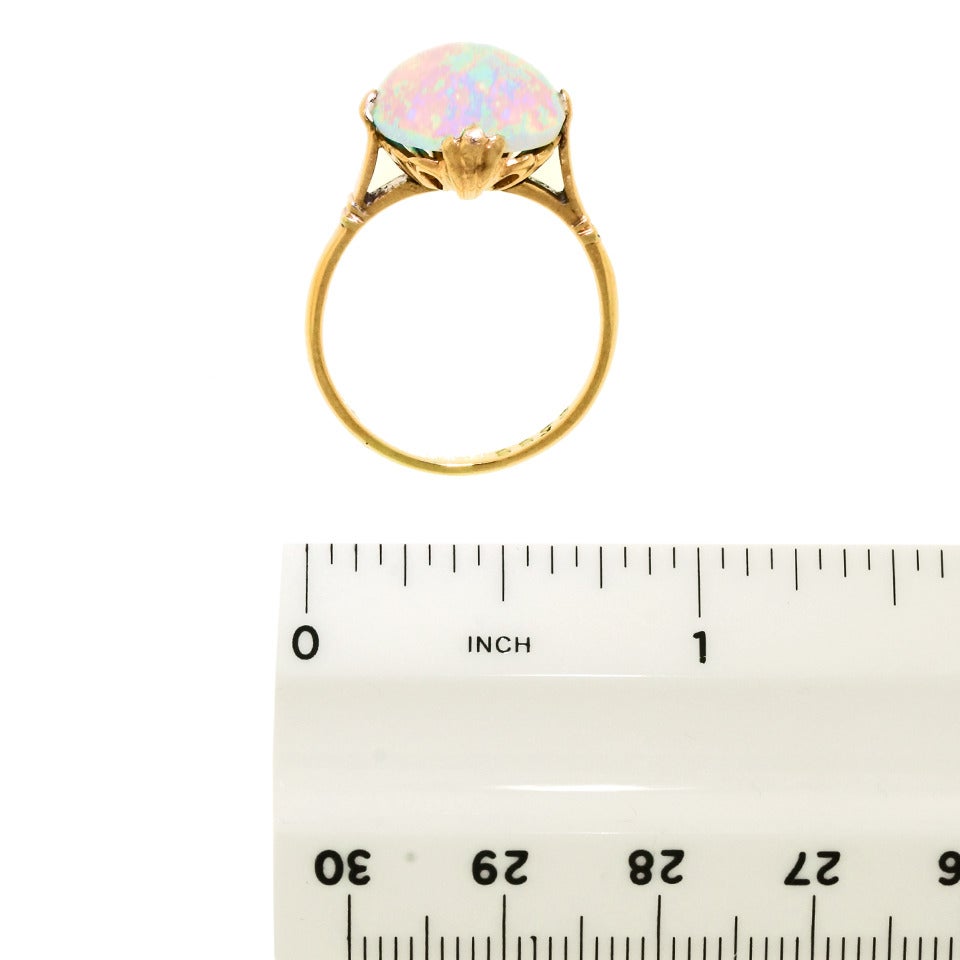 American Antique Opal Gold Ring 2