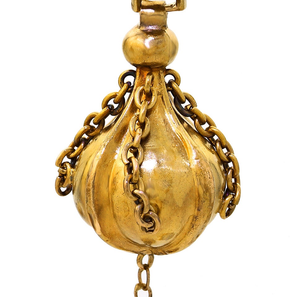 Women's Antique English Gold Drop Earrings