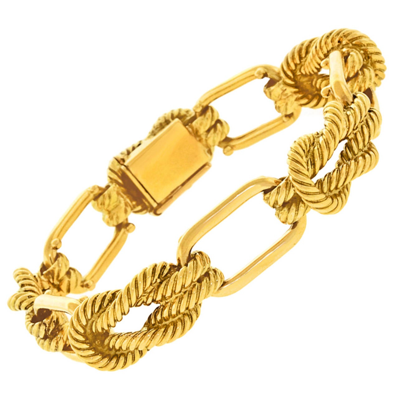 Tiffany & Co. France Chic Gold Knot Bracelet