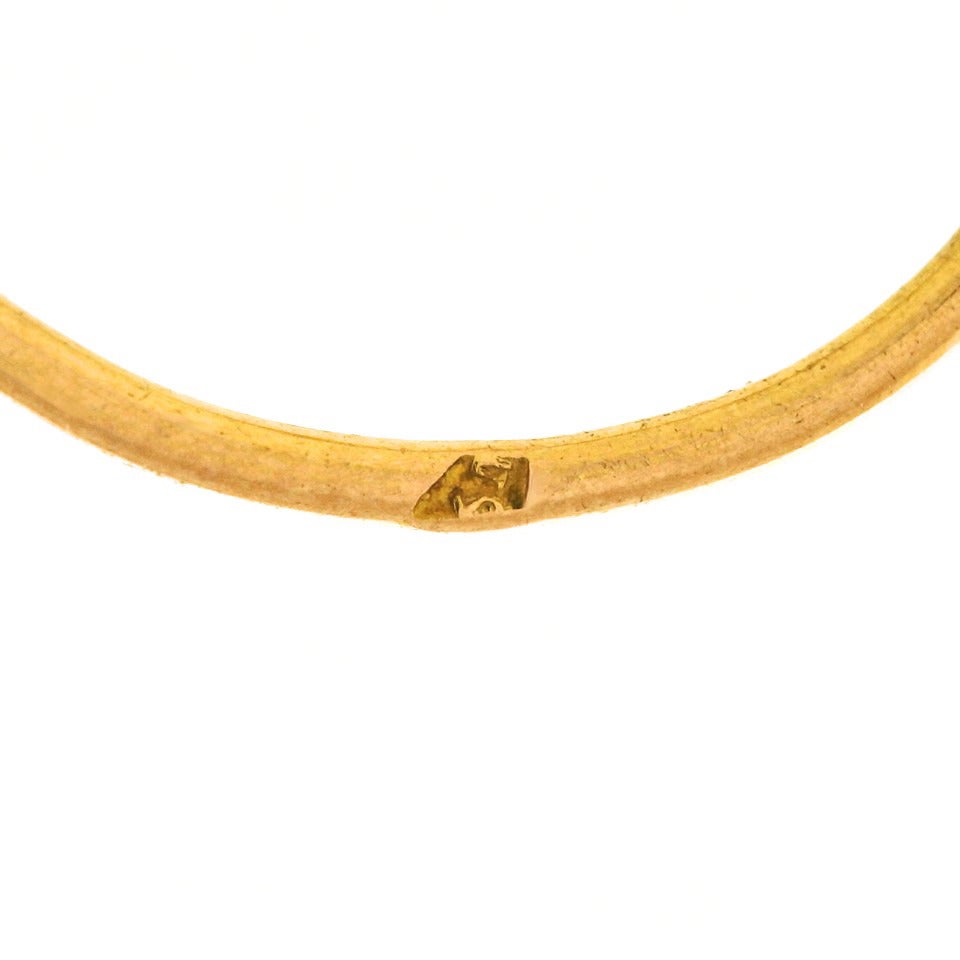 Women's Antique Micromosaic in Gold Chandelier Earrings