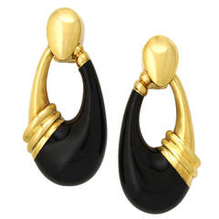 La Nouvelle Bague Lacquer & Gold Earrings