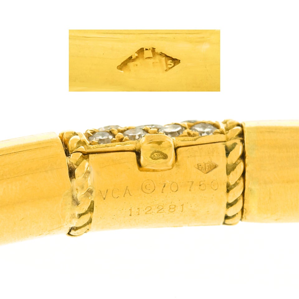 Van Cleef & Arpels Modernist Diamond Gold Necklace 1