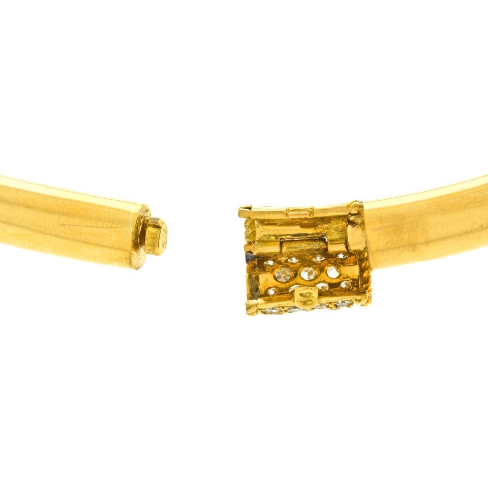 Van Cleef & Arpels Modernist Diamond Gold Necklace 3