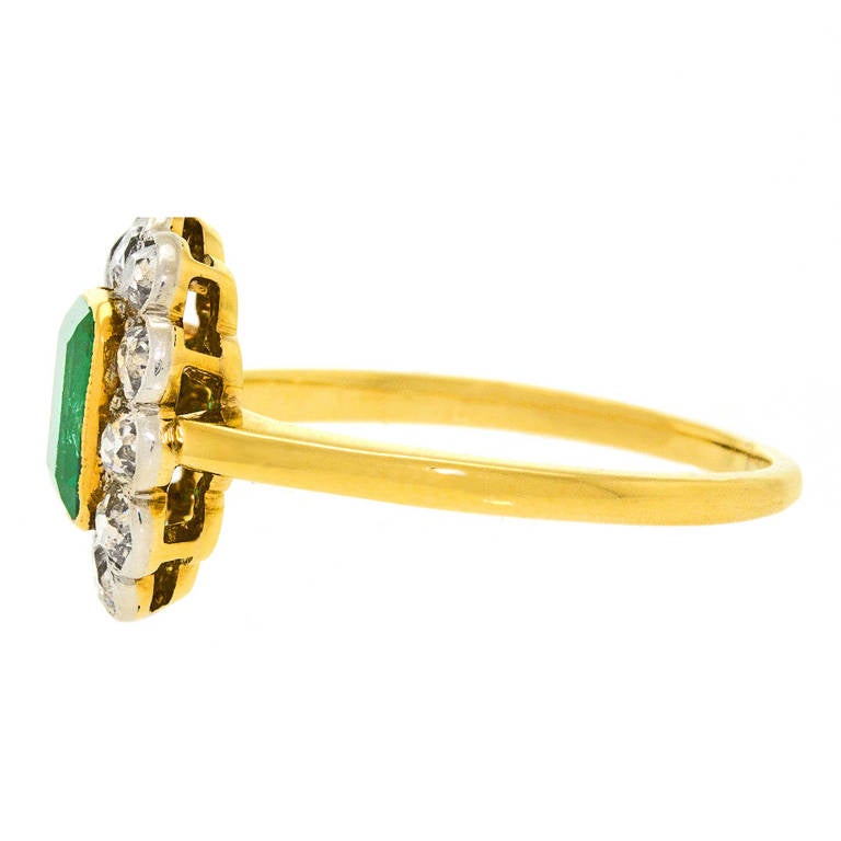Antique Emerald and Diamond Ring 2