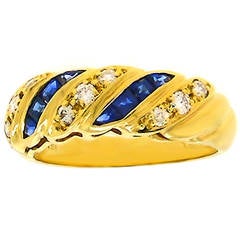 Vintage Tiffany & Co. Sapphire Diamond Ring