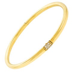 Van Cleef & Arpels Modernist Diamond Gold Necklace