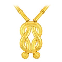 Lalaounis "Knoten des Herkules" Gold Halskette