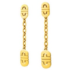 Bulgari Parentesi Gold Dangle Earrings