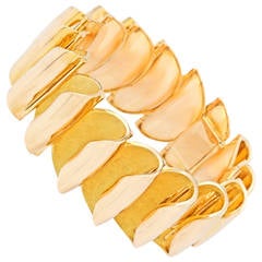 1960s French Modernist Gold Bracelet 4