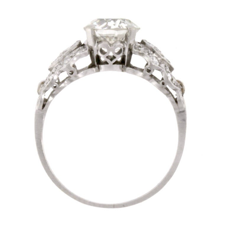 Art Deco Diamond Platinum Ring 2