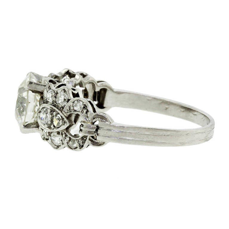 Art Deco Diamond Platinum Ring 3