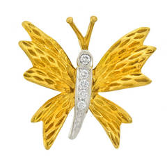 Tiffany & Co. Diamond Set Butterfly Brooch