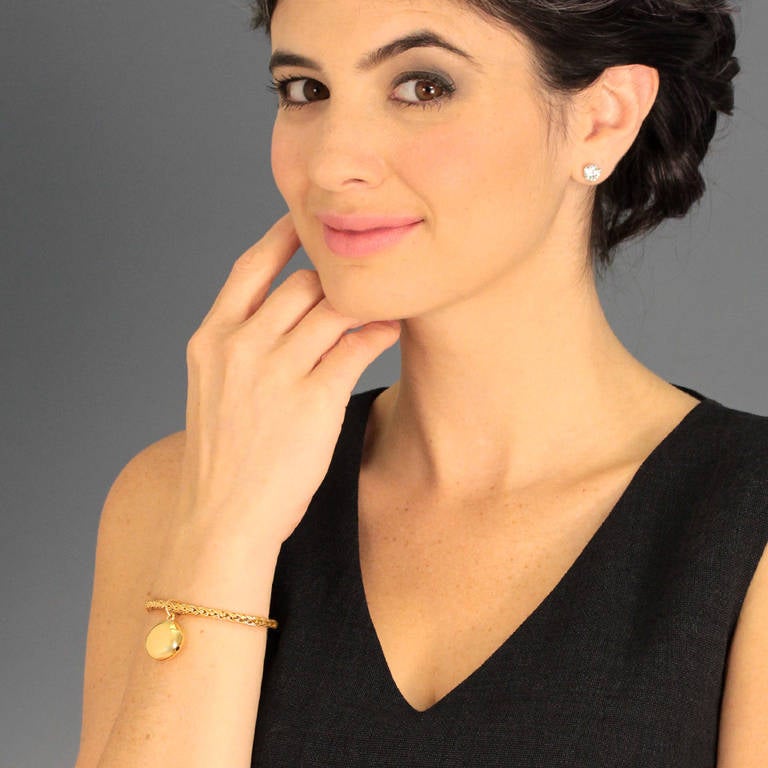 Tiffany Russian Braid Bracelet with Bell Charm