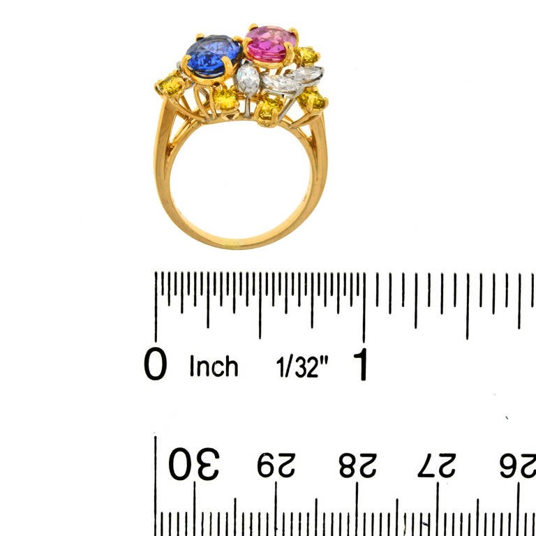 Oscar Heyman Sapphire Diamond Ring 2