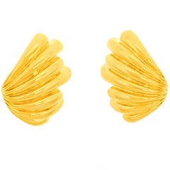 Tiffany & Co. Modernist Gold Earrings