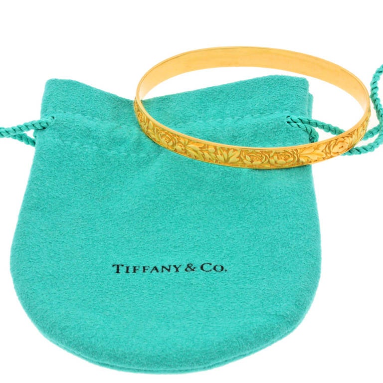 Tiffany & Co. Antique Gold Bangle Bracelet 1