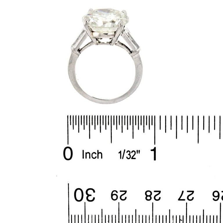 9.25 Carat Diamond Ring In Excellent Condition In Litchfield, CT