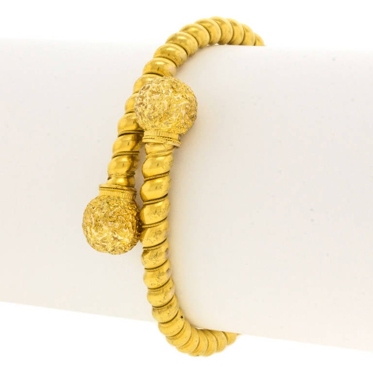 antique gold bangle bracelet