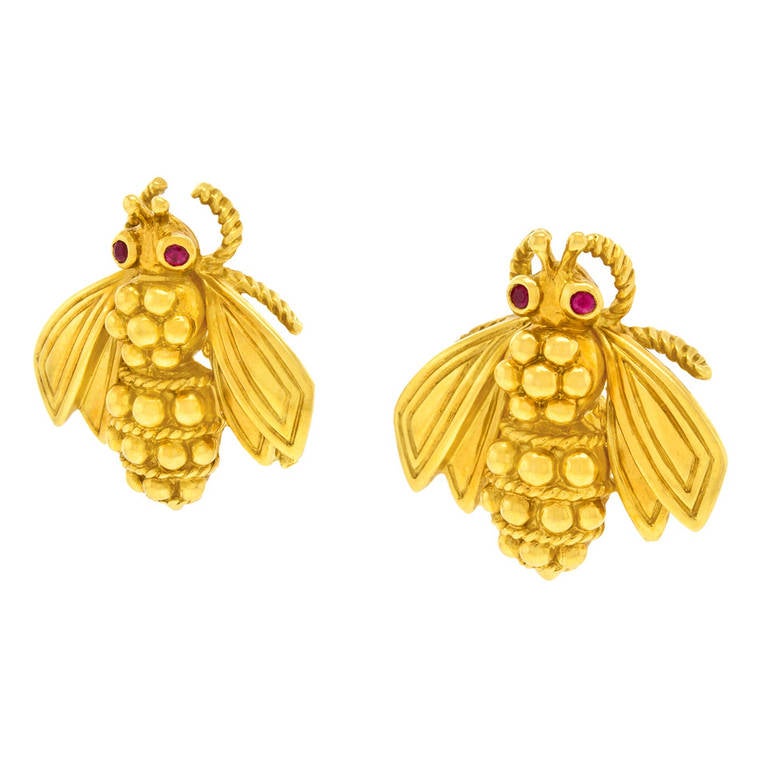Women's Tiffany & Co. Gold Bee Earrings
