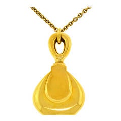 Vintage Van Cleef & Arpels Gold Perfume Pendant