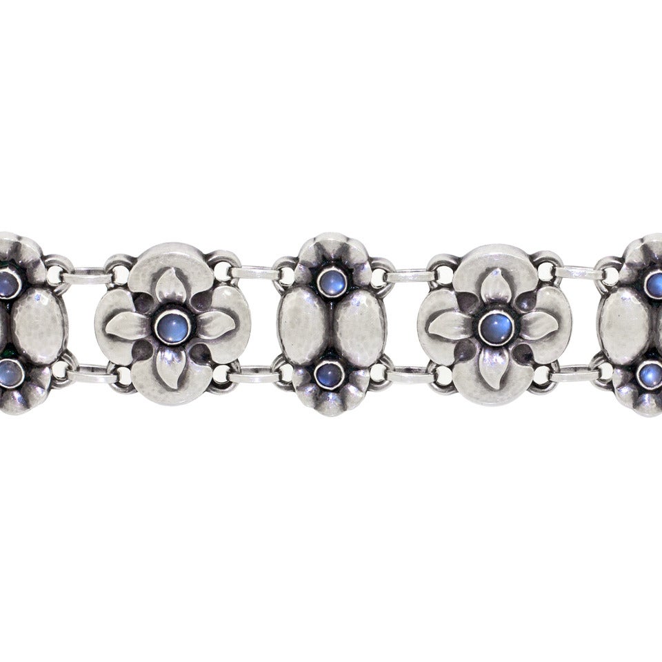 Georg Jensen Model 27 Moonstone Bracelet 1