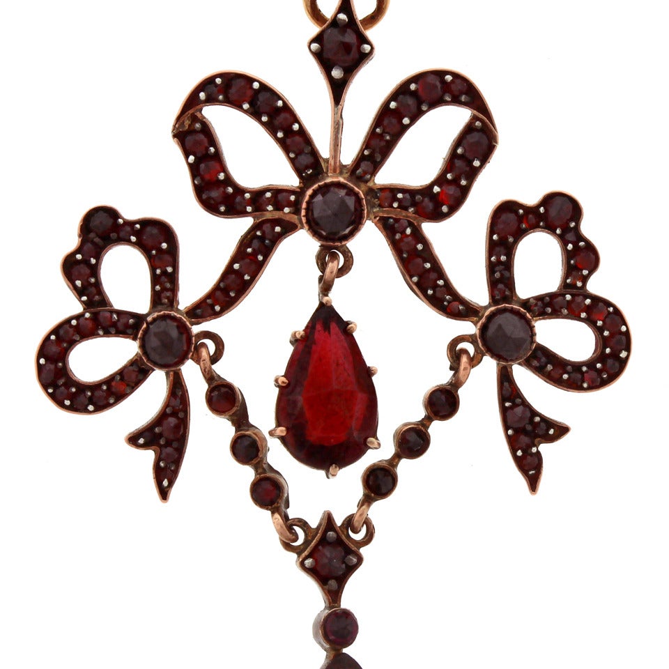 Victorian Bohemian Garnet Pendant