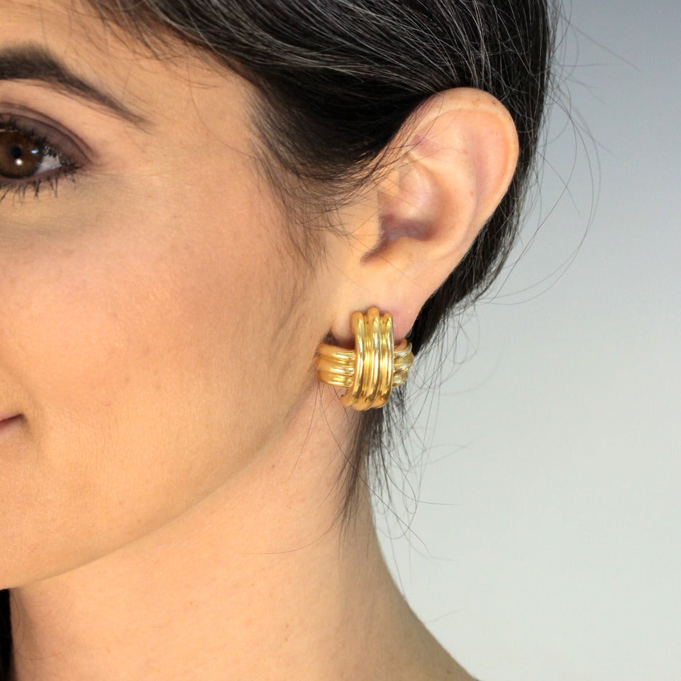 Women's Tiffany & Co. Signature X Gold Earrings