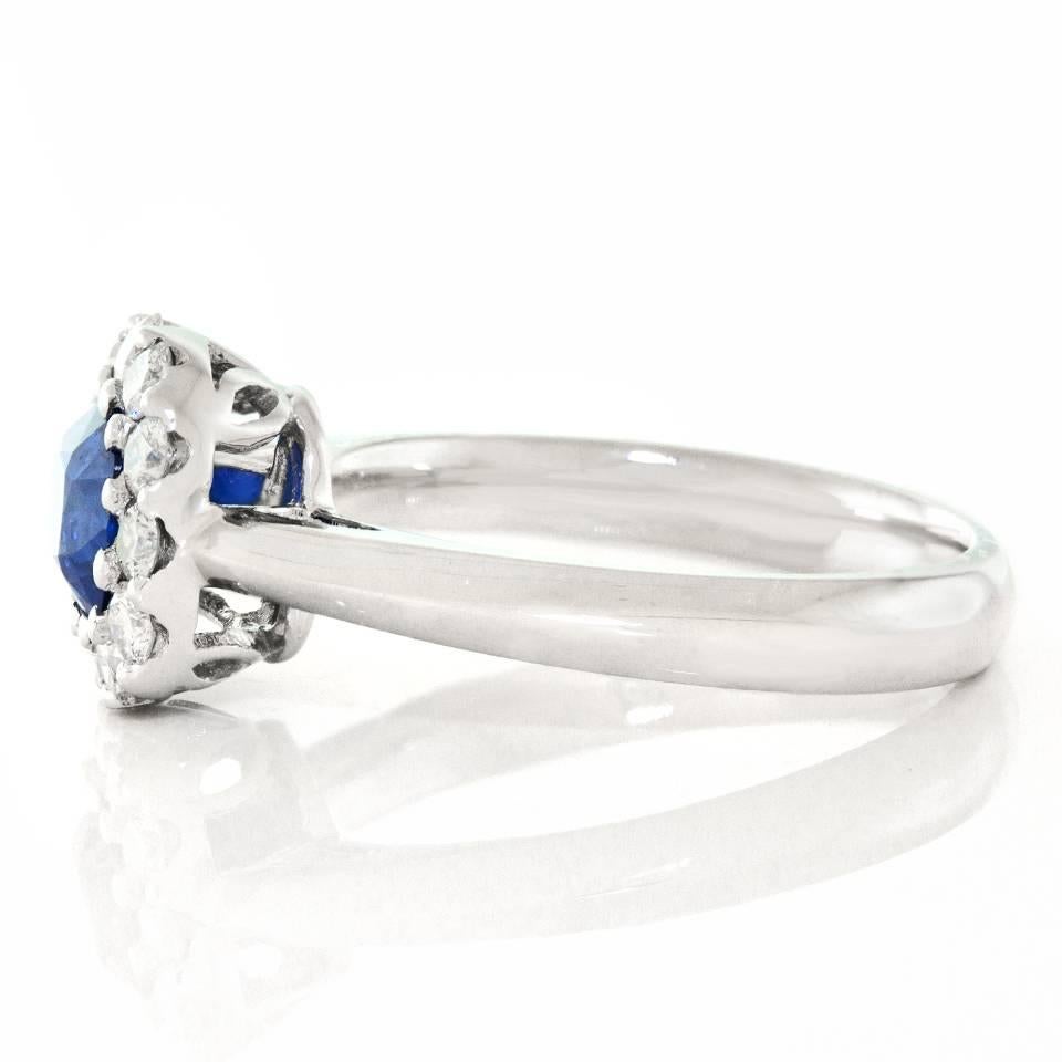 Spark Sapphire Diamond Gold Ring  3