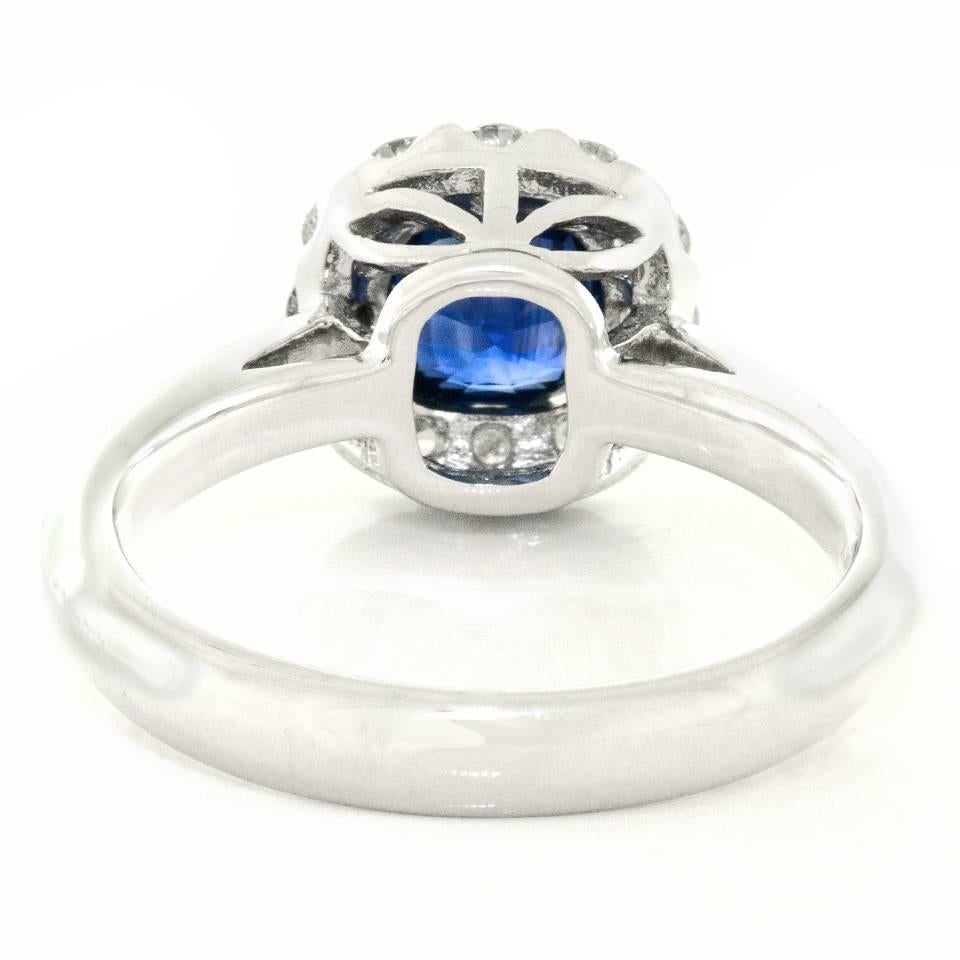 Spark Sapphire Diamond Gold Ring  4