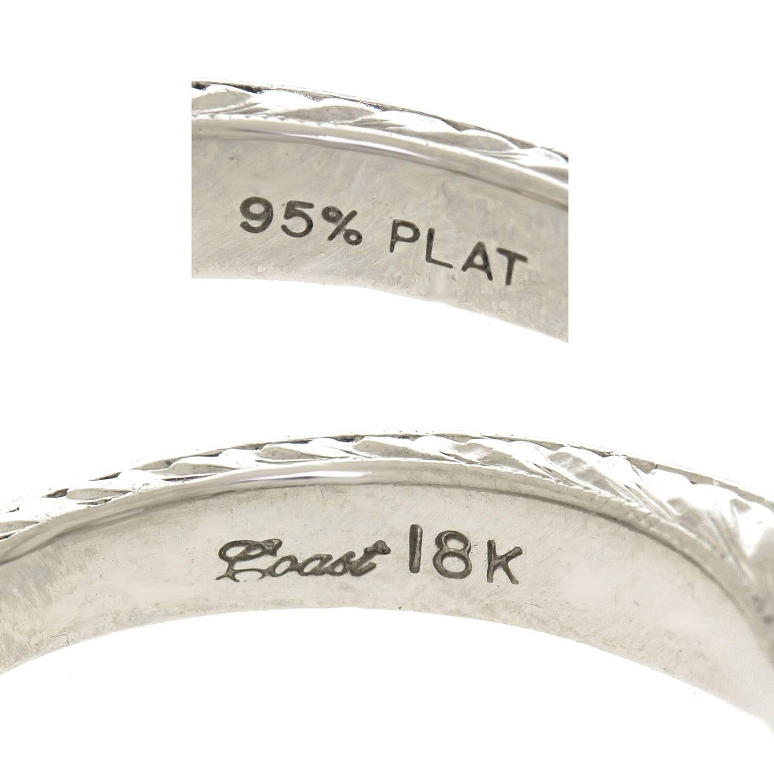 Flawless 1.02 Carat GIA Cert Diamond Platinum Engagement Ring  1