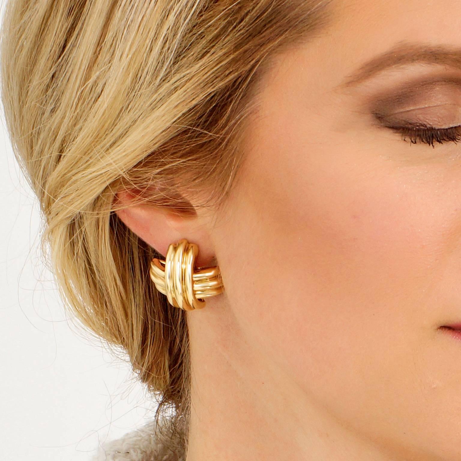 Women's Tiffany & Co. Huge Signature Earrings in Gold