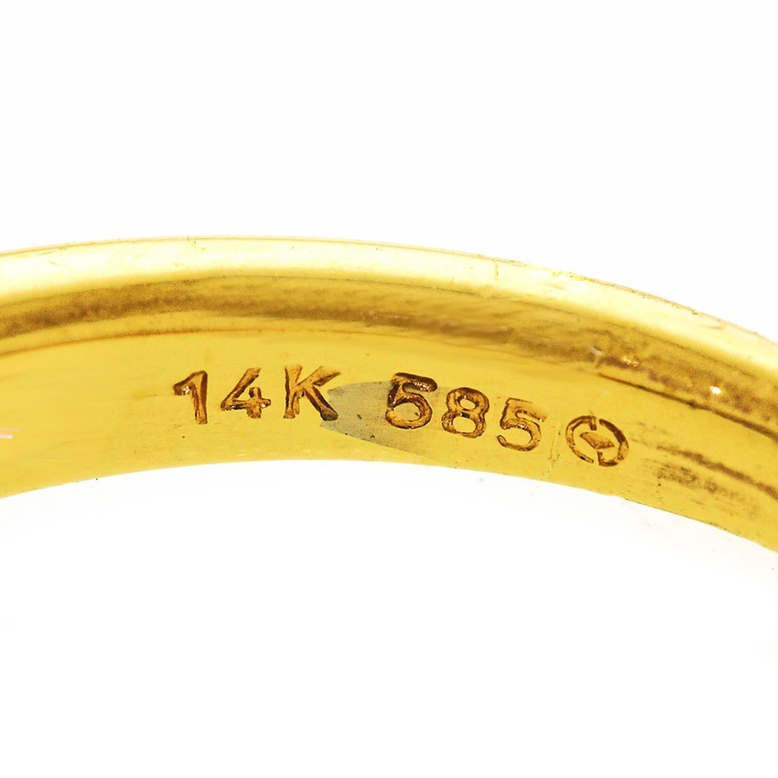 Yellow Gold 2.90cttw GIA Diamond Engagement Ring 1