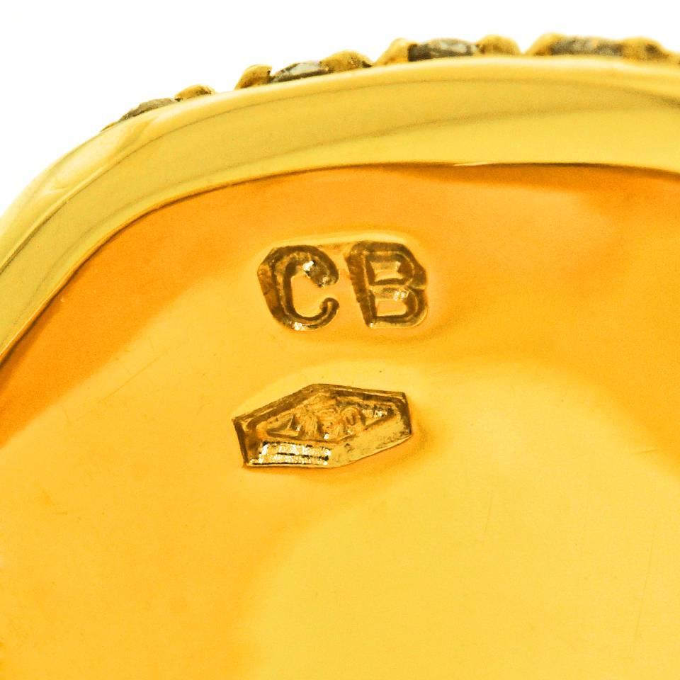 Bucherer Diamond Pave Gold Ring 1