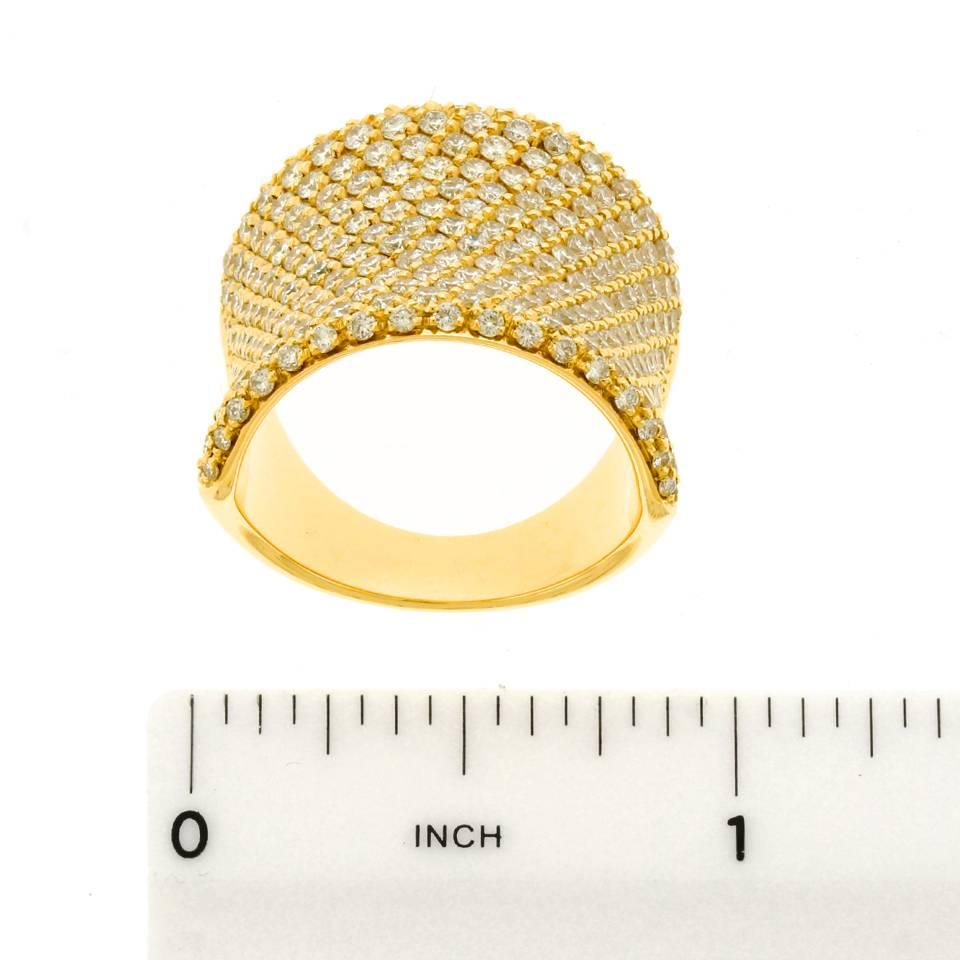 Bucherer Diamond Pave Gold Ring 2