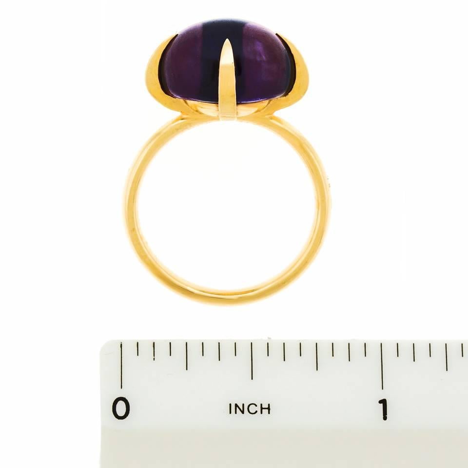 Pomellato Amethyst “Veleno” Ring in Gold In Excellent Condition In Litchfield, CT