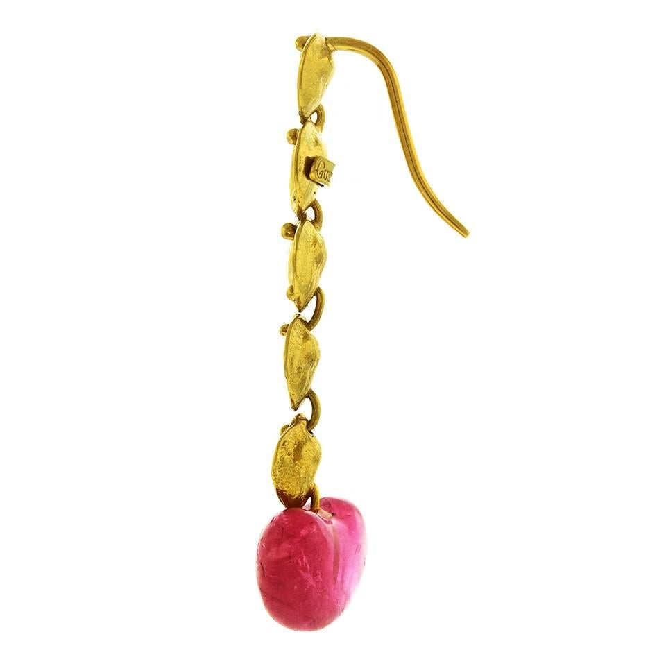 Women's Gurmit Kaur Pink Tourmaline Chandelier Earrings